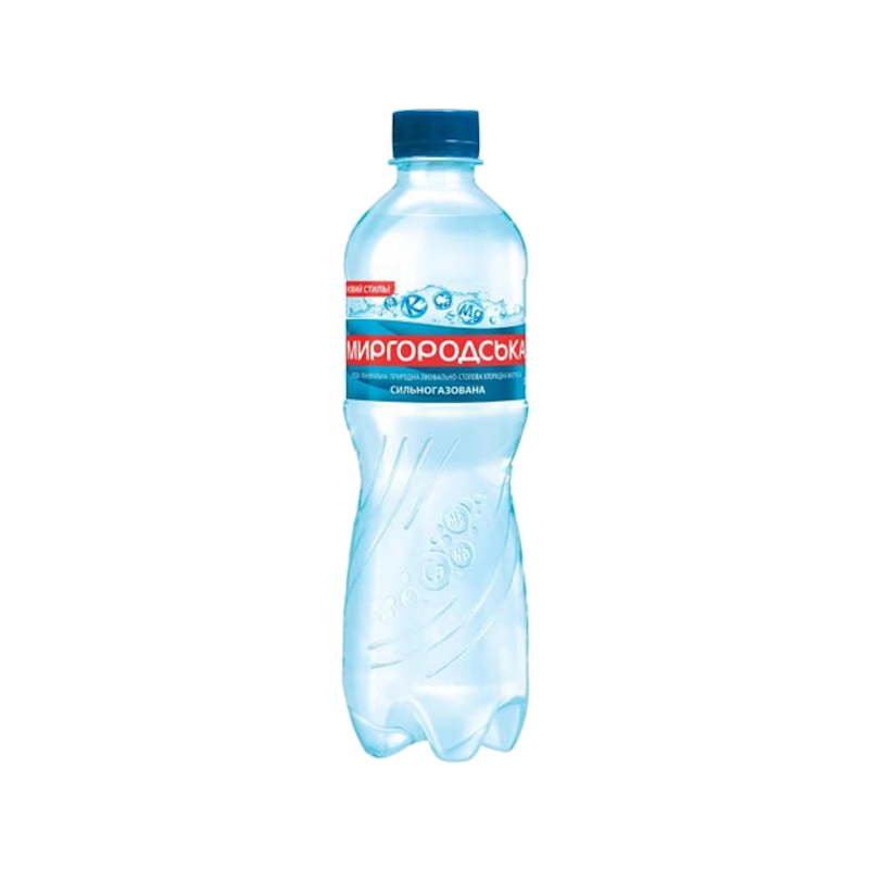 Вода мінеральна МИРГОРОДСЬКА, сильногазована, 0,5л